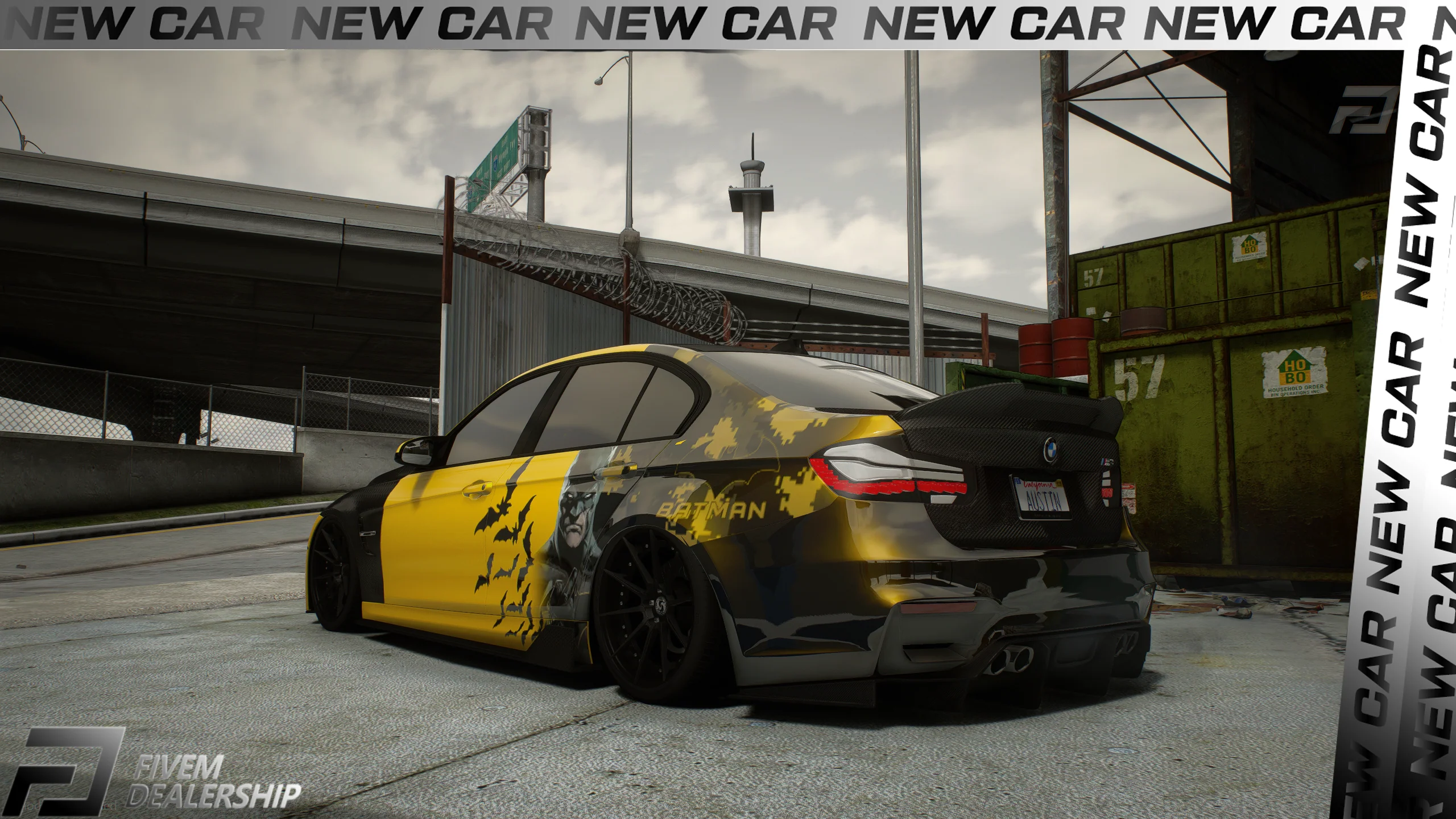 2018 BMW M3 F80 Batman Edition (Animated Windows) - Image 3