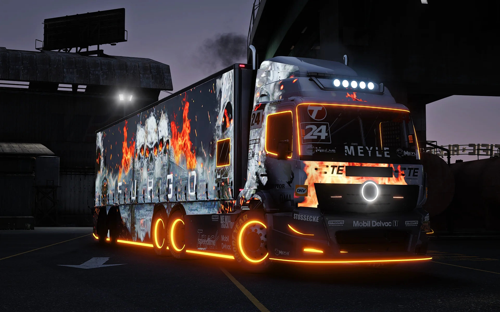 (Debadged) Mercedes-Benz Tankpool Racing Truck 10x10